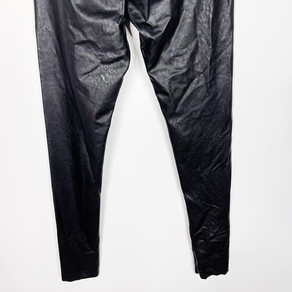 Commando Small S Black Faux Leather Leggings Perfect Control High Rise Womens - Picture 7 of 10